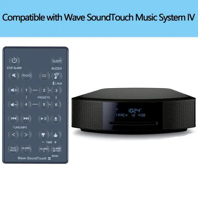 Alt view image 2 of 7 - Replacement Remote Control Compatible for Bose Wave SoundTouch Music System IV 417788-WR 417788-WMS 738031-1710 3WINF0AW 737251-1710