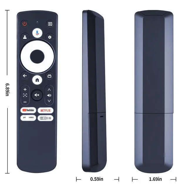 Alt view image 2 of 4 - Voice Replacement Remote for Aurzen Boom mini Google TV Projector | Compatible With Aurzen EAZZE D1G and BOOM Air D004, GooDee 4K GD500PLUS, HAPPRUN J7 Pro Q7 K7 D9, WiMiUS G1 Projector