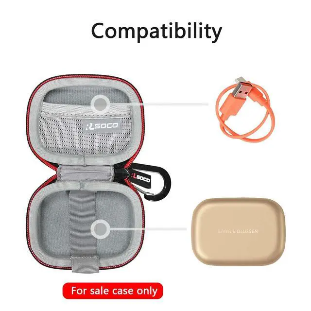 Alt view image 3 of 7 - Carrying Case for Bang & Olufsen Beoplay EX/Beoplay Eleven Wireless Bluetooth Earphones (Case Only)