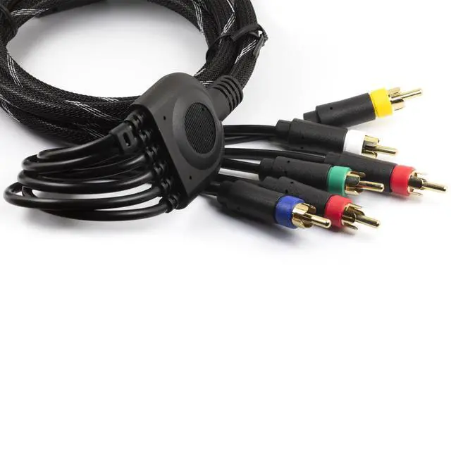 Alt view image 4 of 4 - 6FT RGBS AV Cable for PS1 / PS2 / PS3, RGB + Sync Monitor RCA Audio Video Cord
