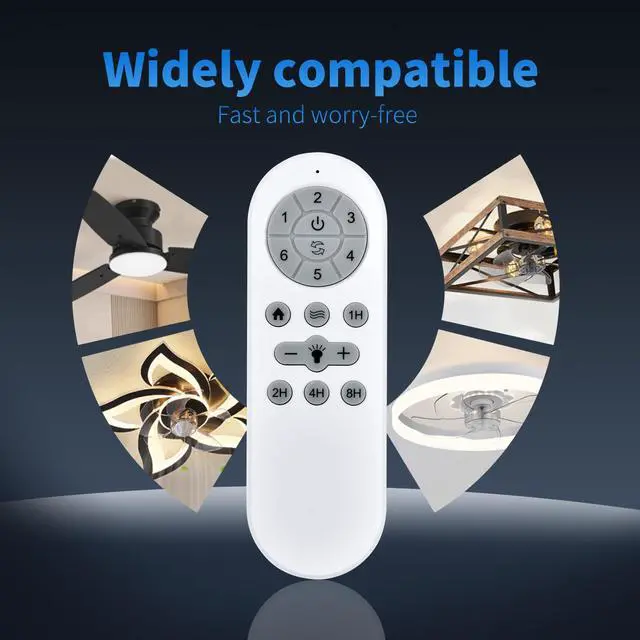 Alt view image 2 of 7 - Remote for TCL/addlon/Amico KFM52PLY3B04/KFM42PLY5B01R1 Ceiling Fan | Easy pairing,Responsive control,for KFM42PLY5B03R1-A1