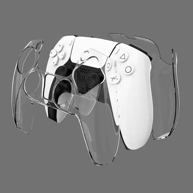 Alt view image 3 of 6 - 2pcs Ultra Slim Clear PC Cover Protector Case for PS5 Controller Accessory Electronic Machine Accessories