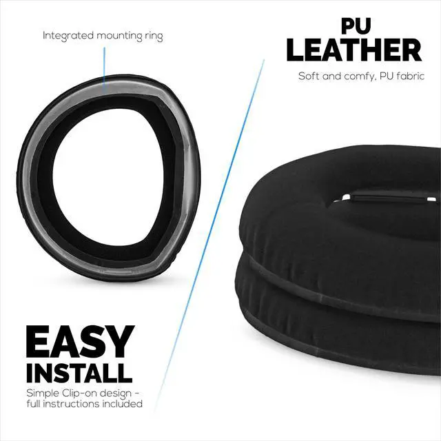 Alt view image 4 of 6 - Replacement Earpads for Sennheiser HD800 Headphones - PU Leather & Soft Foam Ear Cushion for Additional Comfort - by