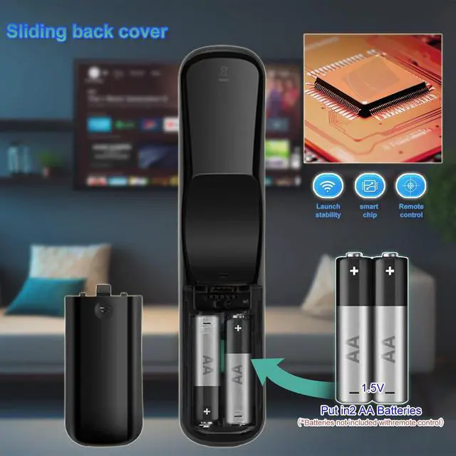 Alt view image 5 of 7 - Replacement Remote for LG TVs: for All OLED, QNED, Nano, UHD 4K/8K webOS Smart TVs & for Magic Remote Series MR21/22/23/24GA/GN/GC Featuring Voice Control, Pointer, and Streaming Hot Keys