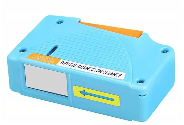 Main image of Fiber Optic Cleaning Box. Supports 1.25mm/2.5mm, SC/FC/ST/MU/LC, Fiber Optic Connector Cleaner, Cleans Over 500 Times (Blue)