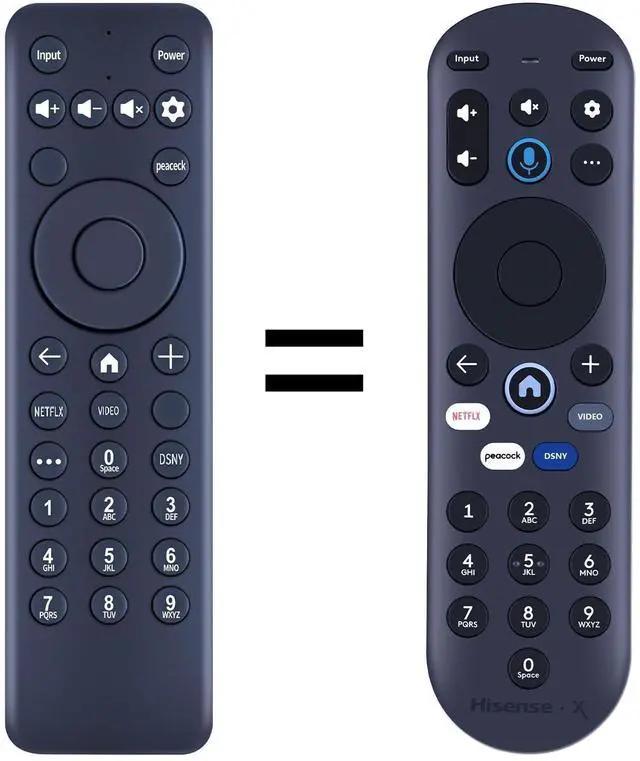 Main image of New MG3-R34010/297107 Replacement for Hisense X LED UHD XClass TV 43A6GX 50A6G R34010BA00-00001 Remote Control, for Pioneer Xumo TV (No Voice Function)