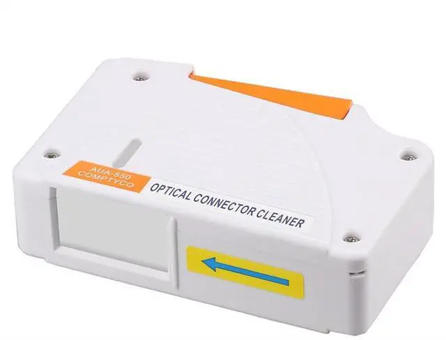 Main image of Fiber Optic Cleaning Box. Supports 1.25mm/2.5mm, SC/FC/ST/MU/LC, Fiber Optic Connector Cleaner, Cleans Over 500 Times (White)