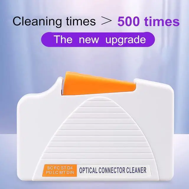 Alt view image 5 of 7 - Fiber Optic Cleaning Box. Supports 1.25mm/2.5mm, SC/FC/ST/MU/LC, Fiber Optic Connector Cleaner, Cleans Over 500 Times (White)