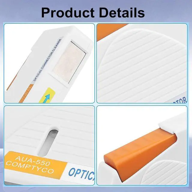 Alt view image 4 of 7 - Fiber Optic Cleaning Box. Supports 1.25mm/2.5mm, SC/FC/ST/MU/LC, Fiber Optic Connector Cleaner, Cleans Over 500 Times (White)
