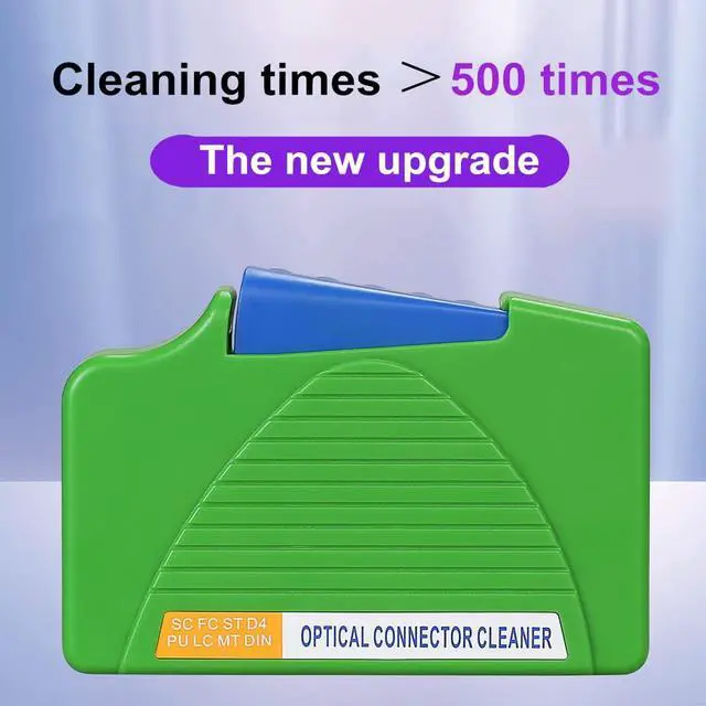 Alt view image 5 of 7 - Fiber Optic Cleaning Box. Supports 1.25mm/2.5mm, SC/FC/ST/MU/LC, Fiber Optic Connector Cleaner, Cleans Over 500 Times (Green)