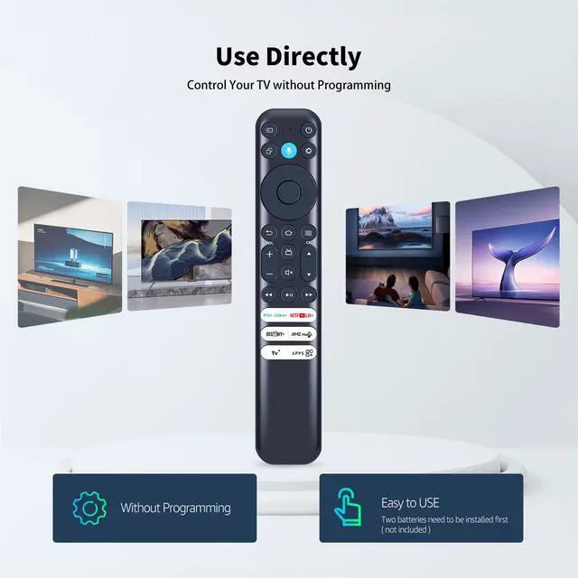 Alt view image 2 of 5 - Replacement Voice Remote Control for RC813 CMB1 TCL Smart TVs Q550F S551F Q650F S350F Series 75Q681F 65S551F 55S551F 55Q650F 75Q650F 32S350F Models