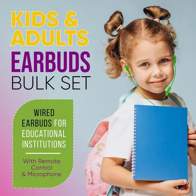 Alt view image 7 of 7 - 10 Pack Bulk Wired Earbuds with Microphone, In Ear Headphones 3.5mm Jack, 4ft Tangle Free Cable, Comfortable Fit, Affordable and Cost Effective, Ideal for School Classroom Testing Students, Black