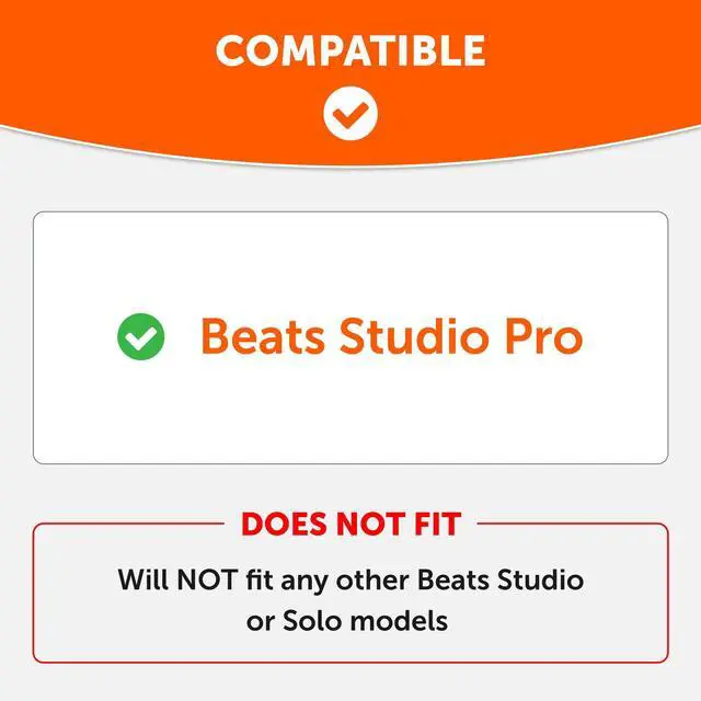 Alt view image 3 of 7 - Earpads and Protective SweatZ Cover Bundle for Beats Studio Pro Headphones by Wicked Cushions | 90's Black