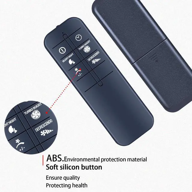 Alt view image 5 of 6 - New Replacement Remote Control for Rowenta Fan Turbo Silence Extreme VU5670 | for VF567X VU567X VU5670F0 VU5670F2