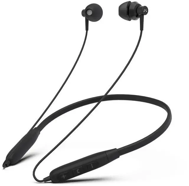 Main image of S20BT Neckband Bluetooth Earbuds, with Mic, Long Playtime, Black | Crystal clear calls, Bluetooth 5.0, 20hr battery, Hi-Fi sound, Magnetic storage, Sports-ready, Compatible with iOS & Android
