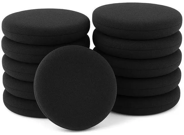 Main image of Replacement Foam Ear Pads Covers for On-Ear Headphones 60mm - 2.4" inch Diameter Sponge Earpads Cushions for Most Standard Size Office Telephone Headsets, Call Center, Office, Classroom, Pack of 50