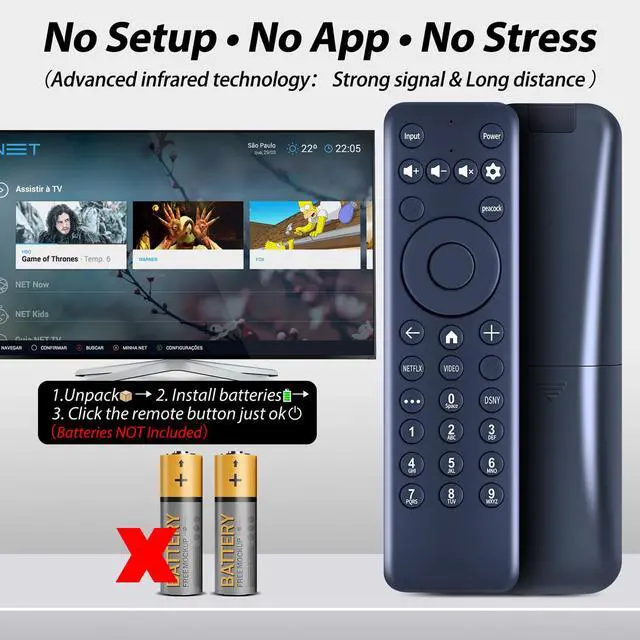 Alt view image 5 of 7 - New MG3-R34010/297107 Replacement for Hisense X LED UHD XClass TV 43A6GX 50A6G R34010BA00-00001 Remote Control, for Pioneer Xumo TV (No Voice Function)