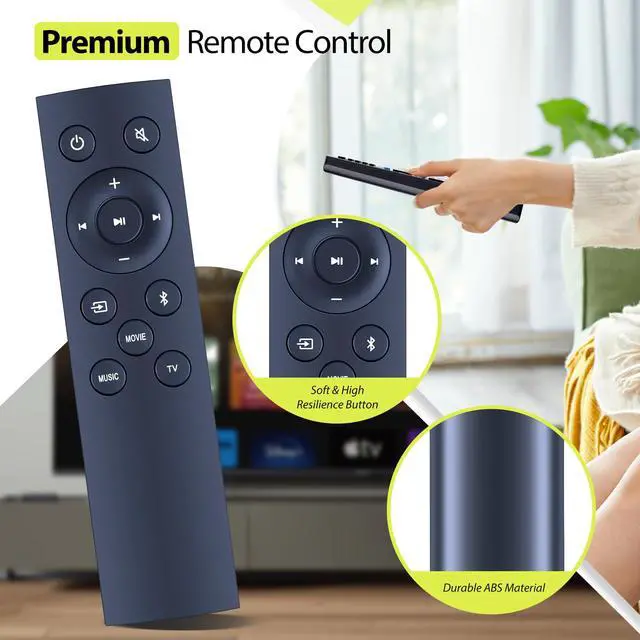 Alt view image 4 of 7 - Replacement Remote Control fits TCL Alto 6 Soundbar TS6100 TS6110 TS6100-NA TS6110-NA Alto 3 Sound Bar TS3100 TS3100-NA