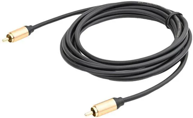 Main image of Upgraded Audio Video Cable,RCA Coaxial Cable with Male to Male 24K Gold Plated Plug,Video/Audio AV Extension Shielded Cord for Subwoofer Rear View Parking Camera (3m/10ft)