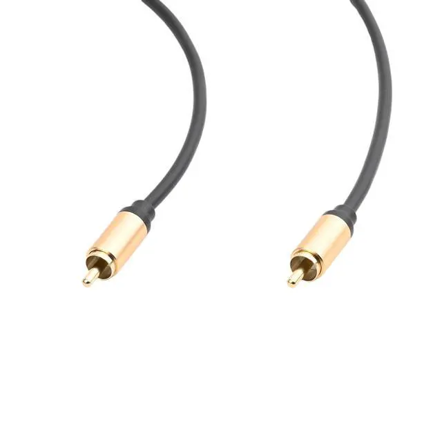 Alt view image 6 of 6 - Upgraded Audio Video Cable,RCA Coaxial Cable with Male to Male 24K Gold Plated Plug,Video/Audio AV Extension Shielded Cord for Subwoofer Rear View Parking Camera (3m/10ft)