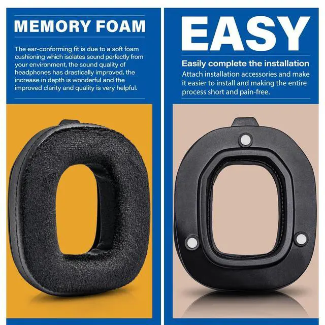 Alt view image 4 of 7 - A50 Mod Kit Gen 4 - Compatible with Astro A50 Gen 4 Headset I Ear Pads/Headband/Replacement Ear Cushions - Not Suitable for A50 Gen 3 (Hybrid Soft Velour)