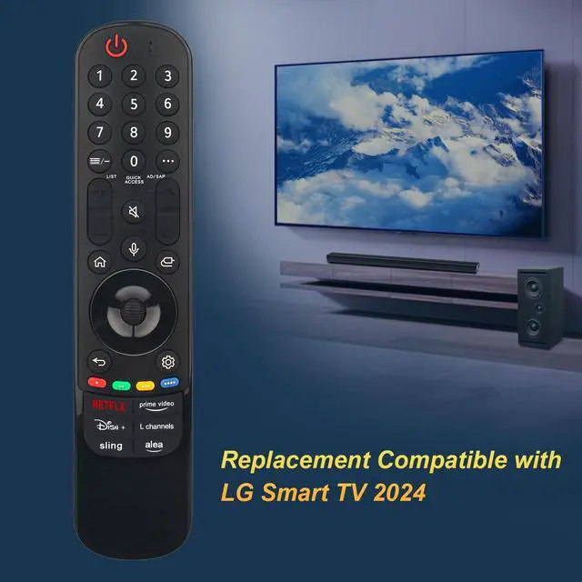 Alt view image 5 of 7 - Replace Magic Remote Control MR24GA Compatible with LG QNED85T Series LED | 4K Smart TV (2024) 50QNED85TUA 55QNED85TUA 65QNED85TUA 75QNED85TUA 86QNED85TUA 65QNED85TAA.AUS 75QNED85TAA.AUS