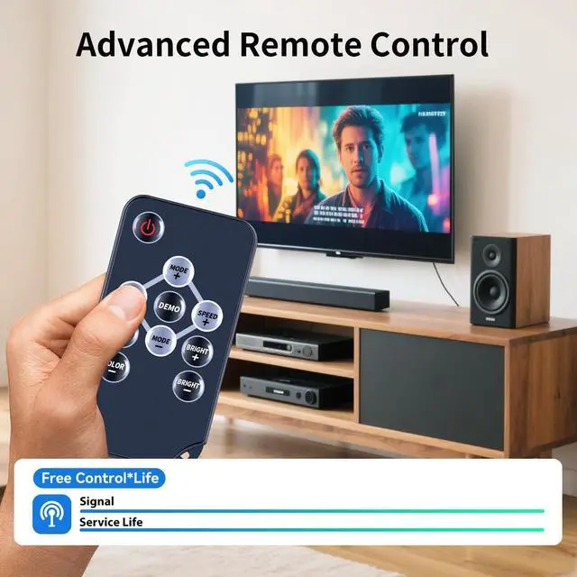 Alt view image 3 of 6 - New Replacement Remote Control for Boss Audio BRT26RGBwith Battery | for ATV8BRGB MRGB65 MPWT60RGB B6RGB B62RGB B40RGB 26"