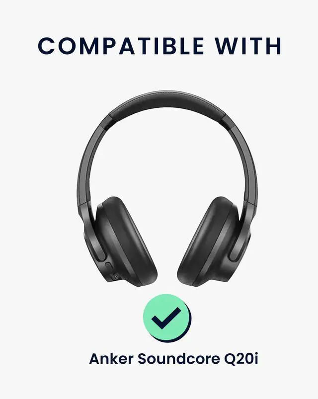 Alt view image 2 of 7 - Headset Case Compatible with Soundcore Q20i Case - 21 x 17 cm Neoprene Zipper Headphone Cover - Olive Green