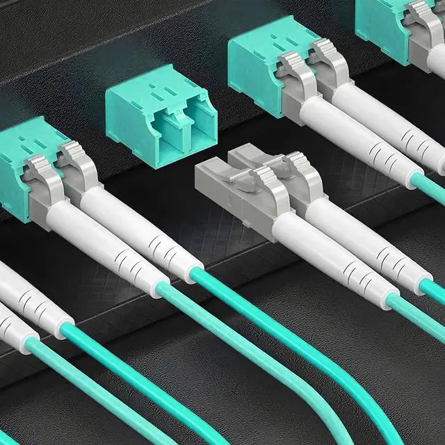 Alt view image 2 of 6 - 5Pack 5m/16ft OM3 LC to LC Multimode Fiber Patch Cable, Fiber Optic Cable LC to LC Cord LSZH 10GB Multimode Duplex 50/125um