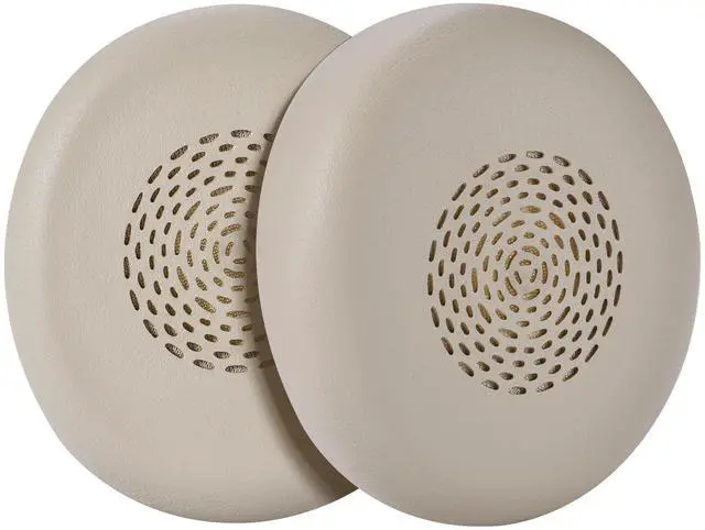 Main image of Earpads for Jabra Evolve2 75 PC Wireless Headset, Protein Leather | Gold, Perfect Fit, Simple Quick Install, Noise Isolation, Enhanced Durability, Ergonomic, Long Sessions, Memory Foam