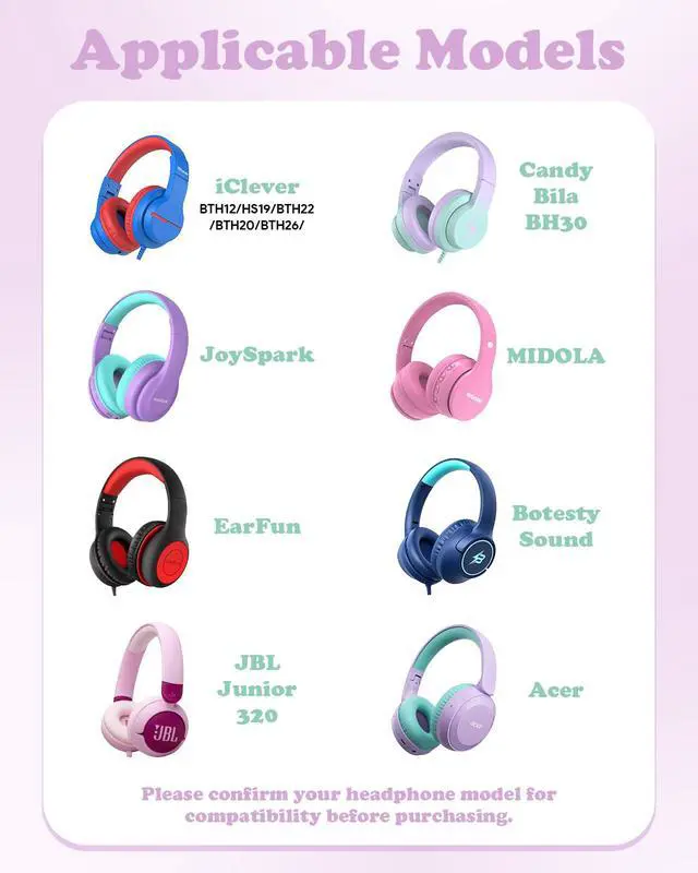Alt view image 2 of 7 - Kids Headphones Case for iClever BTH12/HS19/BTH22/Candy Bila 30 | for JBL Junior 320/JoySpark-T5/MIDOLA MD-B01/EarFun Foldable Over-Ear Kids Headphones Travel Bag(Case Only)