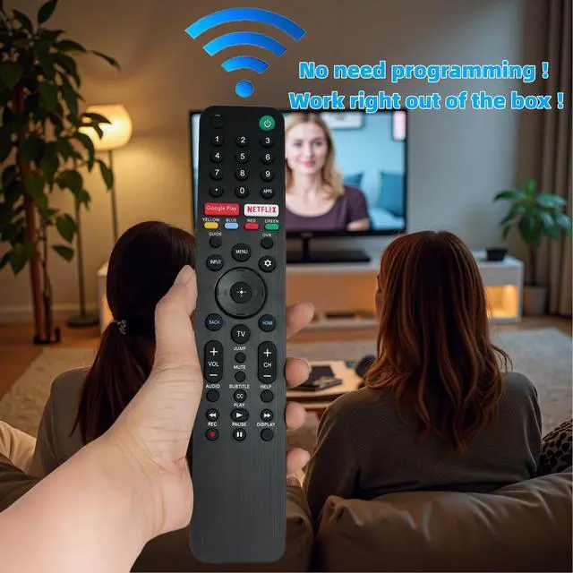 Alt view image 2 of 7 - Replacement Remote Control Controller for Sony BRAVIA XBR-55X800H XBR-65X800H Ultra HD HDR Smart LED TV