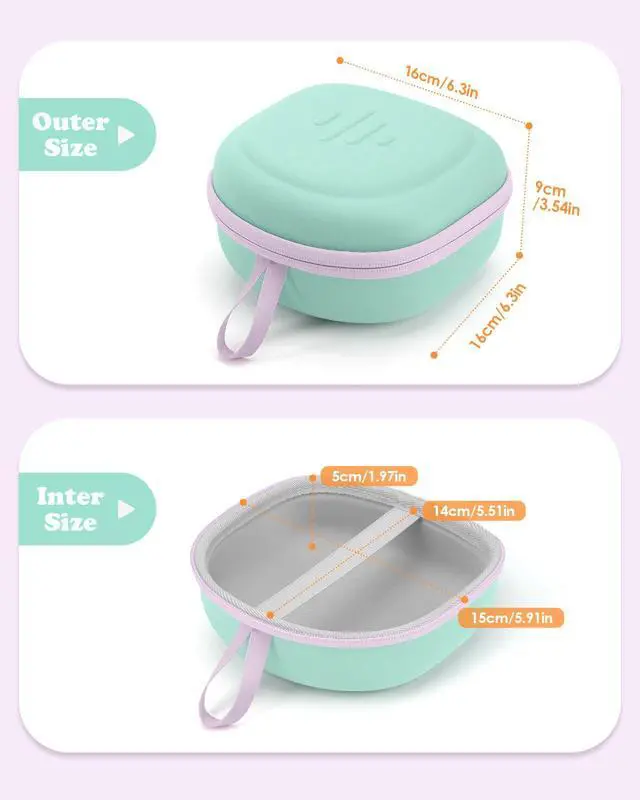 Alt view image 4 of 7 - Kids Headphones Case for iClever BTH12/HS19/BTH22/Candy Bila 30 | for JBL Junior 320/JoySpark-T5/MIDOLA MD-B01/EarFun Foldable Over-Ear Kids Headphones Travel Bag(Case Only)