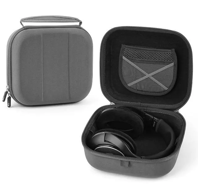 Main image of Headphones Carrying Case Compatible with Sennheiser HD 660s 2/579/599/400S, Behringer HPX2000 and More, Protective Hard Shell Travel Bag with Cable, Charger Storage (Dark Grey)