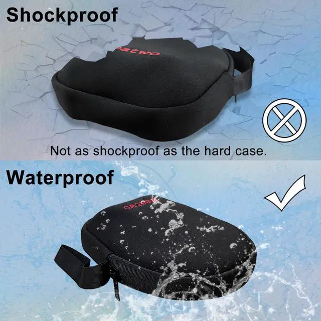 Alt view image 6 of 6 - Computer Headsets Storage Bag, Wired/Wireless Headphone Case | Soft Neoprene Cover Headset Travel Carry Pouch for Jabra Evolve 20 30 40 65 75 Plantronics Blackwire 3210 3220 3320 CS510