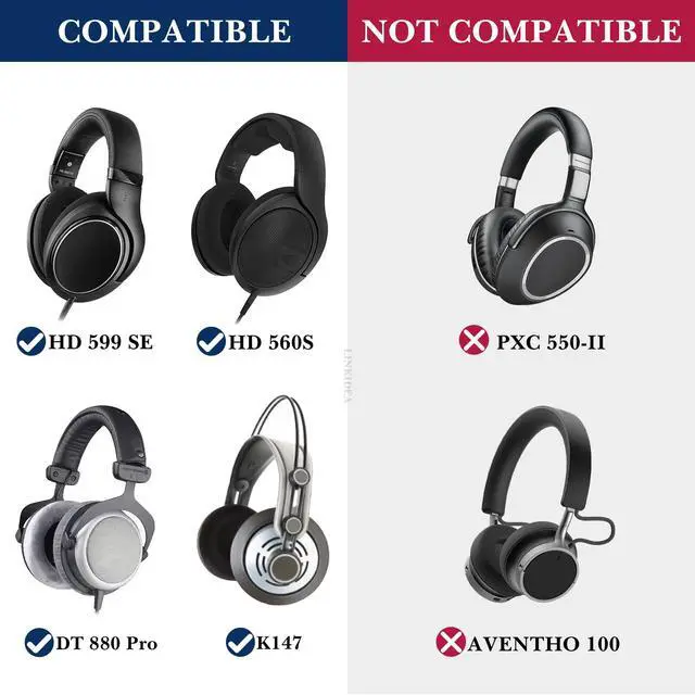 Alt view image 6 of 6 - Headphones Carrying Case Compatible with Sennheiser HD 660s 2/579/599/400S, Behringer HPX2000 and More, Protective Hard Shell Travel Bag with Cable, Charger Storage (Dark Grey)