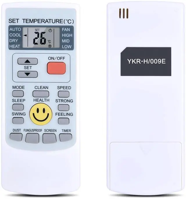 Main image of YKR-H009E Replacement Remote for COSTWAY Mini Split Air Conditioner | Display Only, LED Screen, Stable Signal