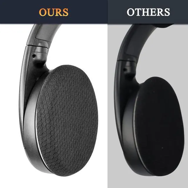 Alt view image 5 of 7 - Mesh Fabric Earpads Replacement for Sennheiser RS120/HDR120/TR120/RS100/RS110/RS115/RS117/RS119/RS135 Headphones, Ear Pads Cushions for TR 120/HDR 120/RS 120/RS 120II/RS 110/RS 135/TR135