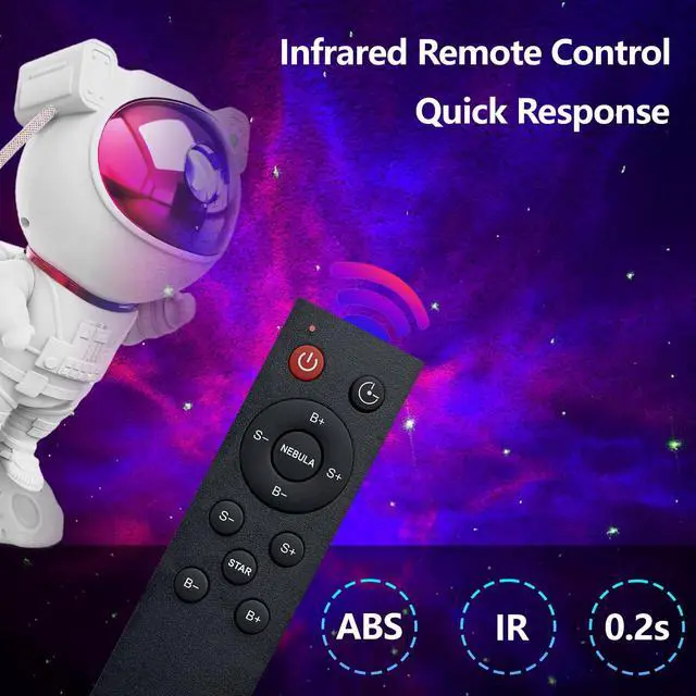 Alt view image 4 of 7 - Replacement Remote Control for Mooyran Astronaut Galaxy Star Projector | for Mooyran Starry Night Light