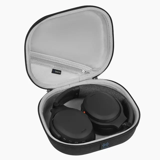 Alt view image 3 of 6 - Shield Headphones Case Compatible with Skullcandy Hesh Evo, Crusher ANC 2/Evo, Venue and More, Replacement Hard Shell Travel Carrying Bag with Cable Storage (Dark Grey)