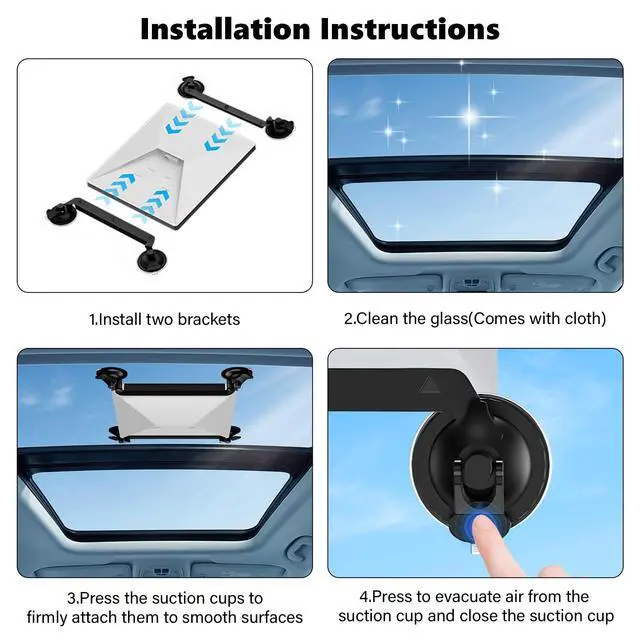 Alt view image 4 of 7 - Starlink Mini Suction Cup Mount, Strong Suction Cup Mount | Mounting on Boats/RVs Sunroof or Windows, Anti-Shake,Receiving Satellite Signal at High Speed Drving