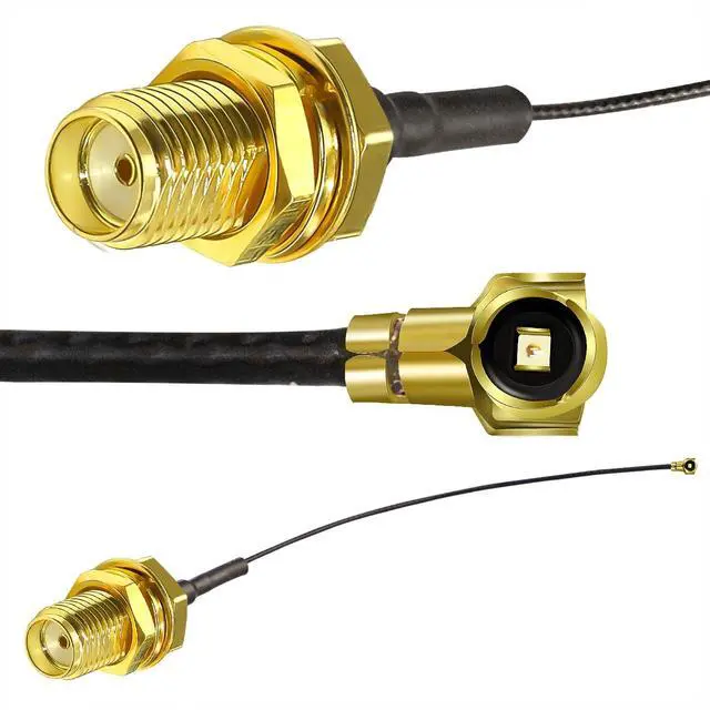 Alt view image 2 of 6 - 10-Pack IPX U.FL to SMA Female WiFi Antenna Cable | 50 ohm impedance, 6 inches (15cm) length, for extending WiFi antennas on routers and IoT boards