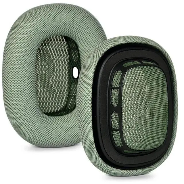 Main image of Ear Cushions for appple AirPods Max Replacement Leather earpads Sweat Proof Ear Cups Cushion Replace for airpod max Headphone with Protein Leather Memory Foam and Magnet (Green)