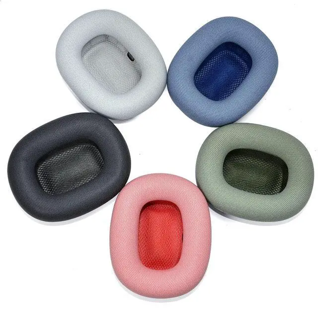 Alt view image 7 of 7 - Ear Cushions for appple AirPods Max Replacement Leather earpads Sweat Proof Ear Cups Cushion Replace for airpod max Headphone with Protein Leather Memory Foam and Magnet (Green)