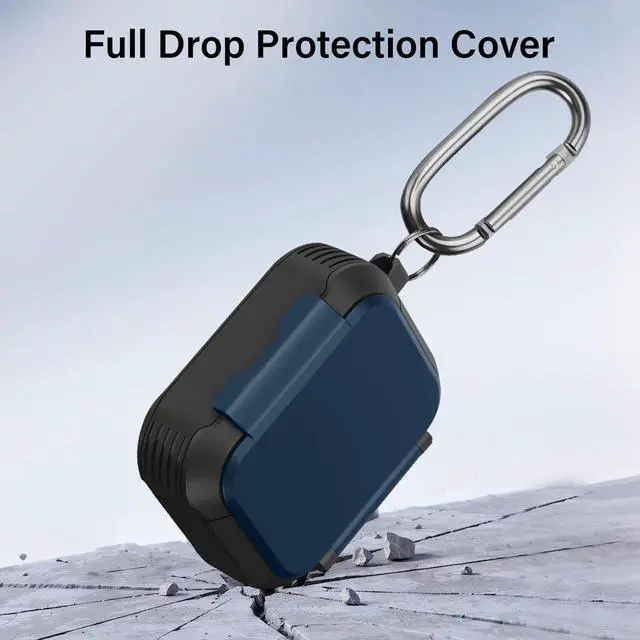 Alt view image 6 of 6 - Protective Case Compatible with AirPods Pro 3 | Built-in Mirror & Phone Stand, MagSafe Ready, Shockproof Earbud Cover Design for AirPods Pro 3rd Generation