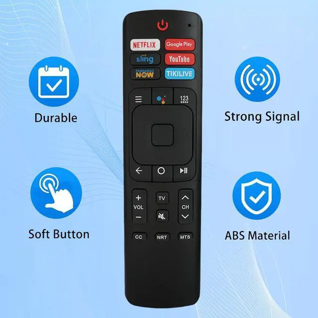 Alt view image 3 of 6 - Replacement Remote Control ERF3A69 Compatible for Sharp/Hisense Android Smart TV sub ERF3A69S ERF3A69 ERF3B69S ERF3B69 ERF3R69H ERF3I69H ERF3N69H ERF3F69V ERF3I69V