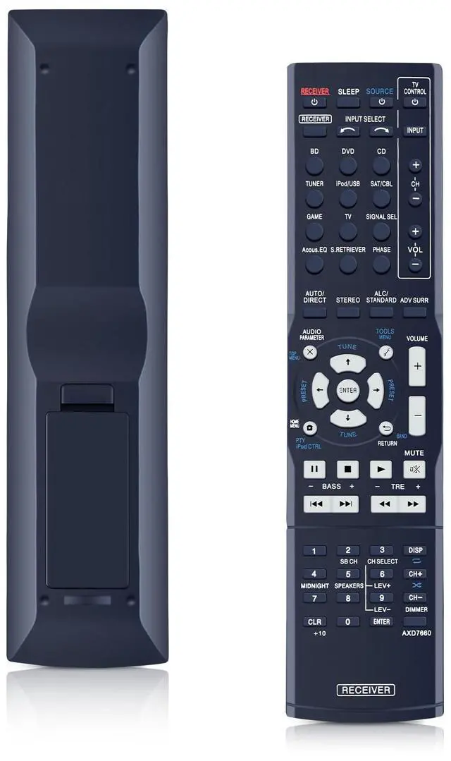 Main image of AXD7660 Remote Control Replaced fit for Pioneer Audio Video AV Receiver VSX-522-K/VSX-522 / VSX522K / VSX522 / 5 Channel A/V Receiver