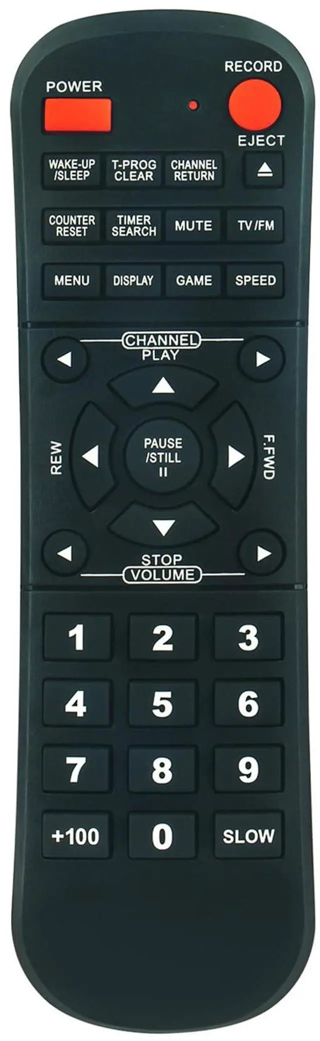 Main image of Replacement Remote Control Applicable for Symphonic TV/VCR Combo SC309C | SC309C SC309D SC1304 SC313C SC313D WF0213C CSC313E DSC313B SC309E SC313E WF0213C SC319C SC313D WF319E SC309A SC309B SC313A