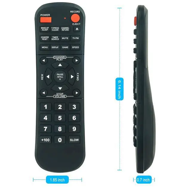 Alt view image 4 of 5 - Replacement Remote Control Applicable for Symphonic TV/VCR Combo SC309C | SC309C SC309D SC1304 SC313C SC313D WF0213C CSC313E DSC313B SC309E SC313E WF0213C SC319C SC313D WF319E SC309A SC309B SC313A