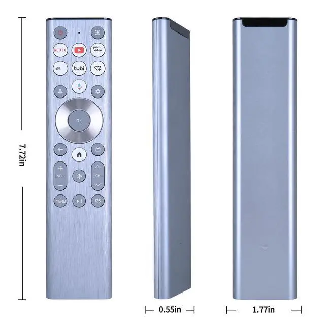 Alt view image 3 of 3 - ERF6A80 Voice Remote Replacement for Hisense 4K Smart TV | Compatible Models: U6/U7/U8/A7 Series, Backlit Function, Voice Control, Easy Pairing, 6 Dedicated Shortcut Buttons